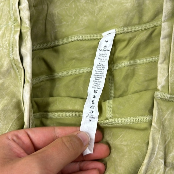 Lululemon Fast and Free High Rise Tight 25" *Ice Dye Ice Wash Hazel Green - Picture 4 of 6